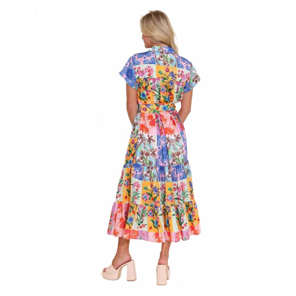 NEW ALDEN ADAIR rachel midi dress in floral sketch - Picture 4 of 4